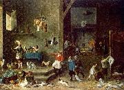 TENIERS, David the Younger The Kitchen t oil on canvas